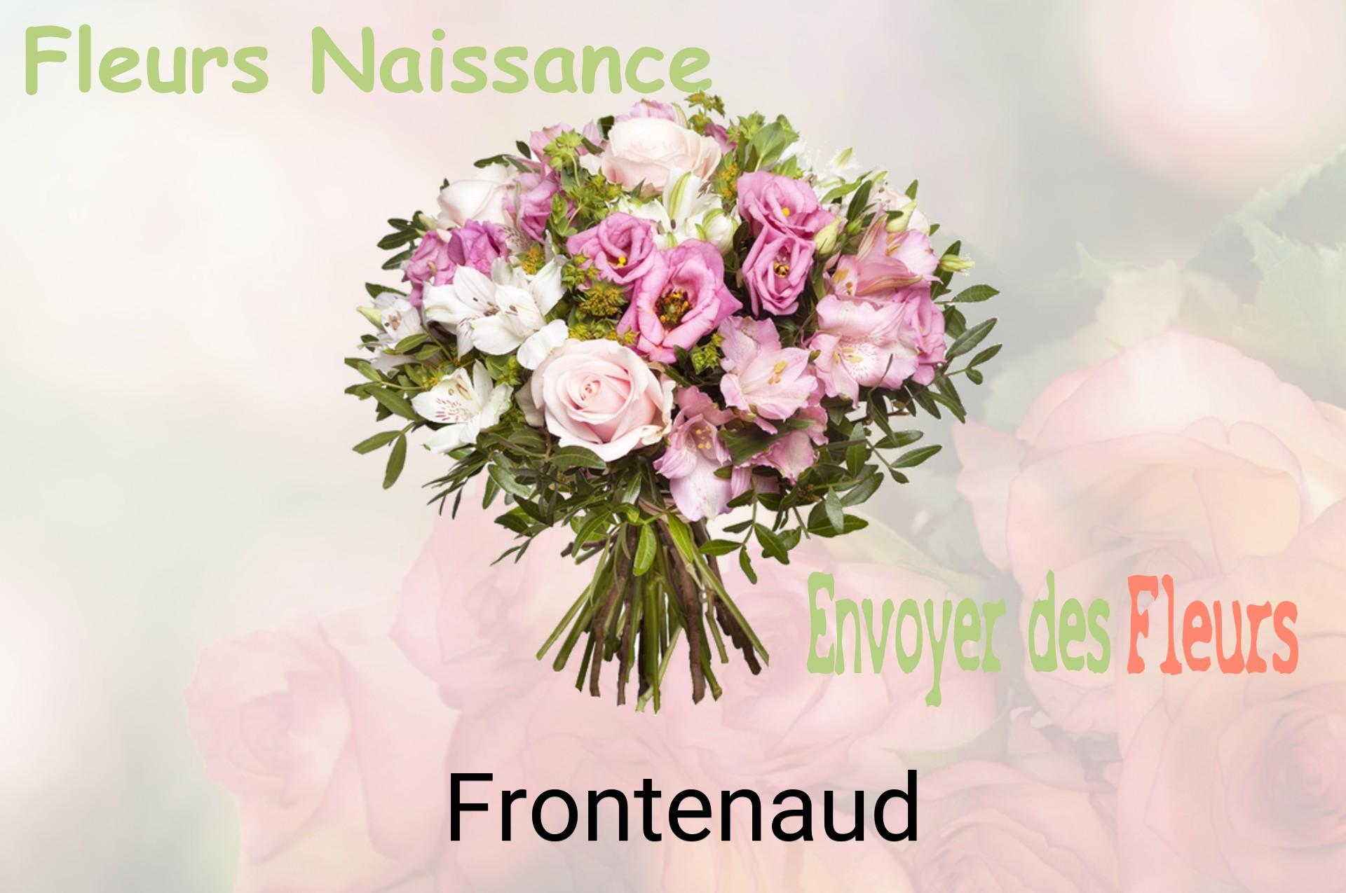 Bouquet de fleurs de naissance livré à Frontenaud